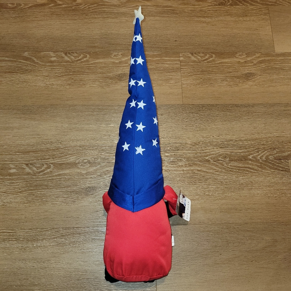 Rae Dunn ~20" 4th of July Gnome USA Flag Heart Weighted Plush Decor New - Picture 5 of 10